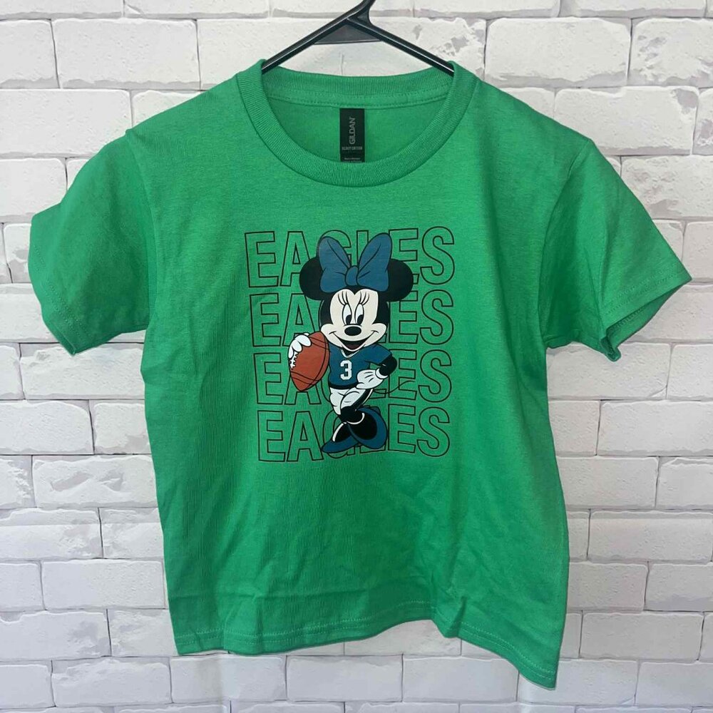 Philadelphia Eagles Minnie mouse Custom Made T Shirt Disney